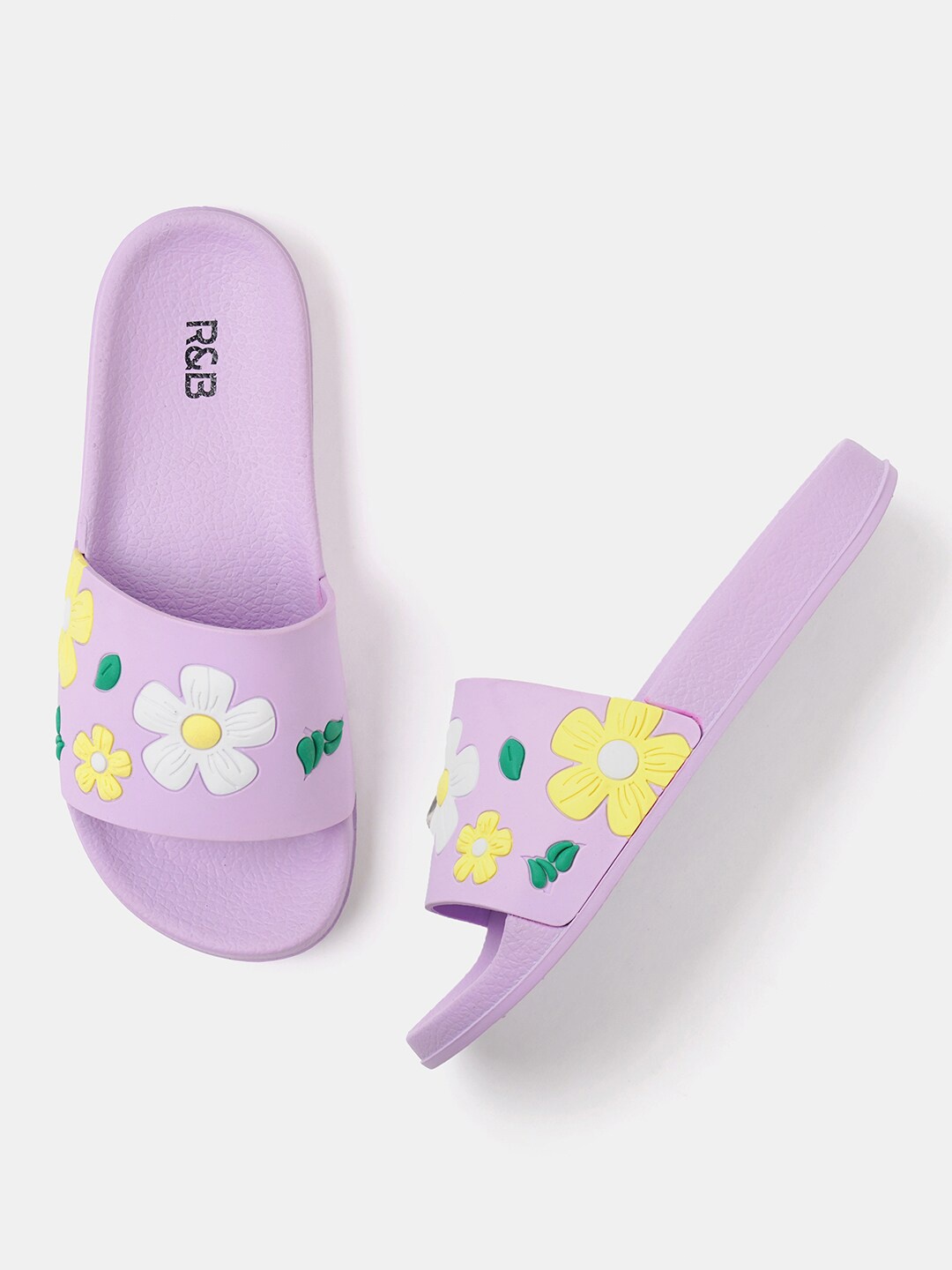 

R&B Women Printed Sliders, Lavender