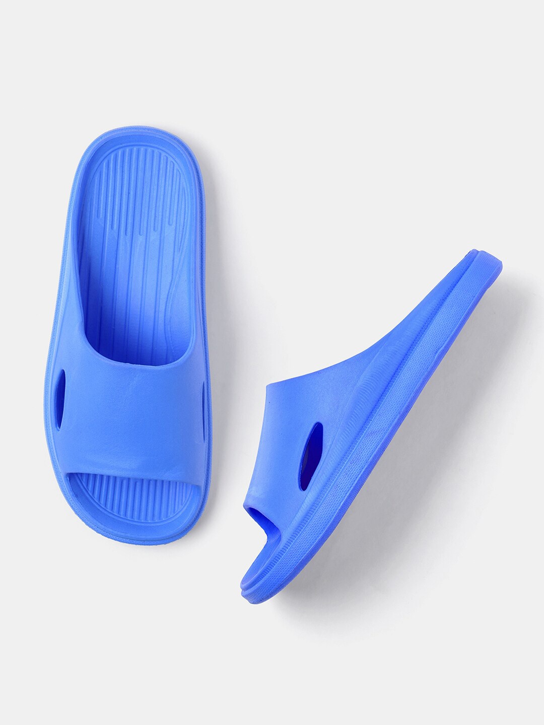 

R&B Women Rubber Sliders, Blue