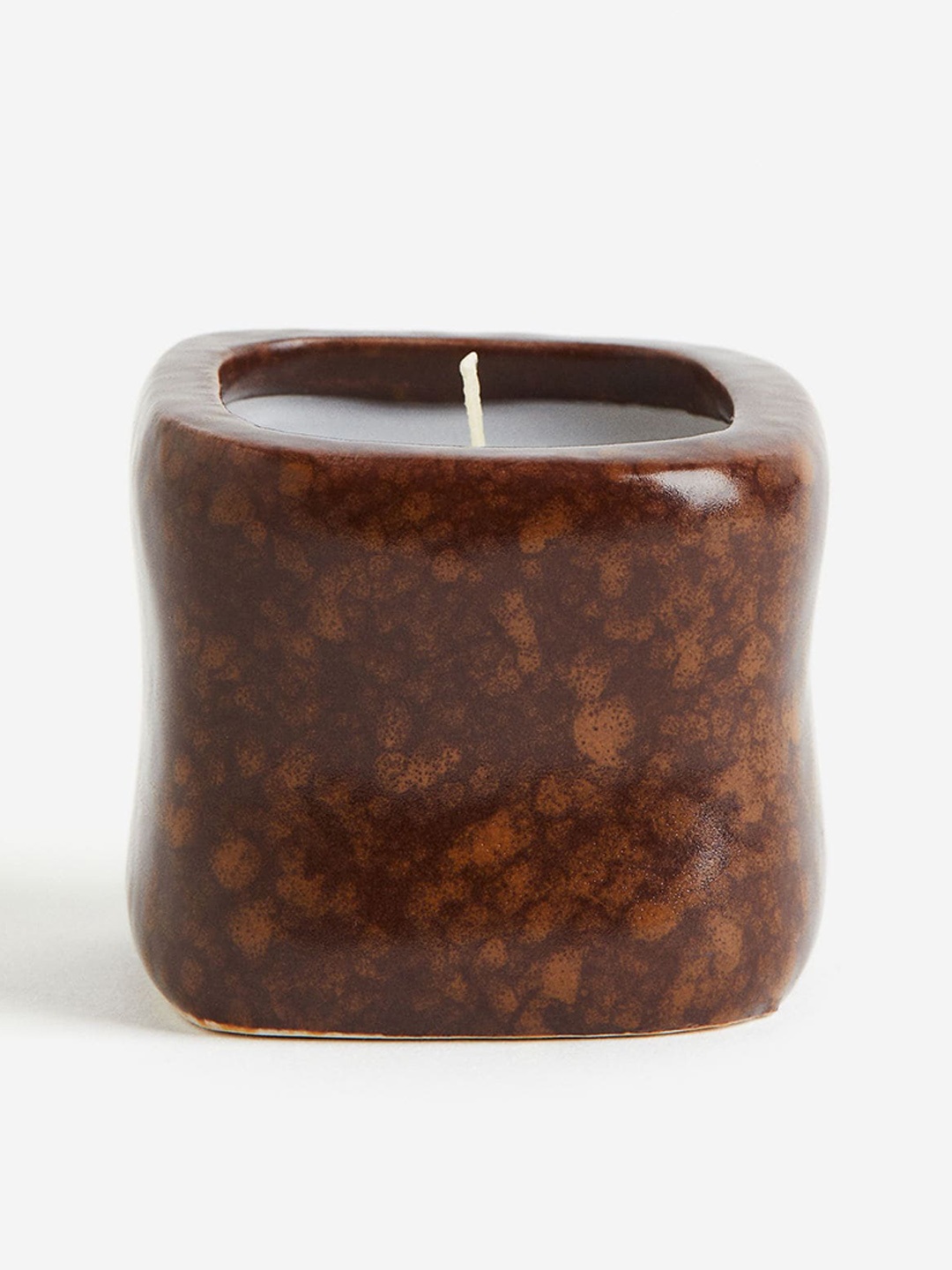 

H&M Brown Scented Candle In A Ceramic Holder