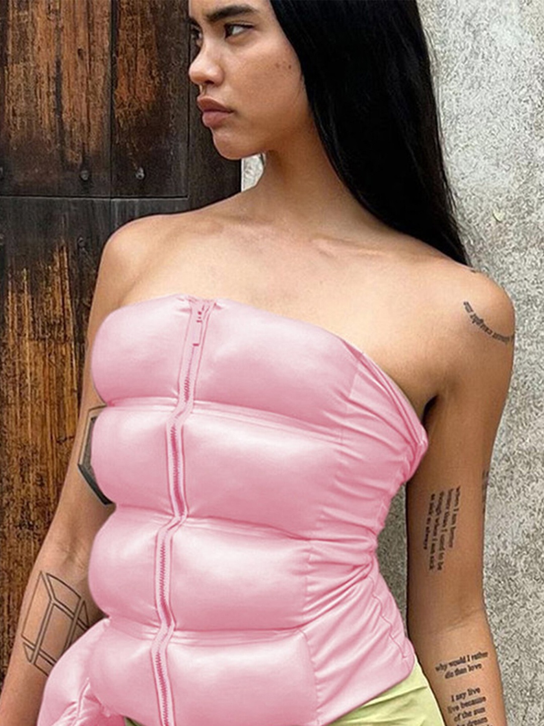 

LULU & SKY Strapless Tube Top, Pink