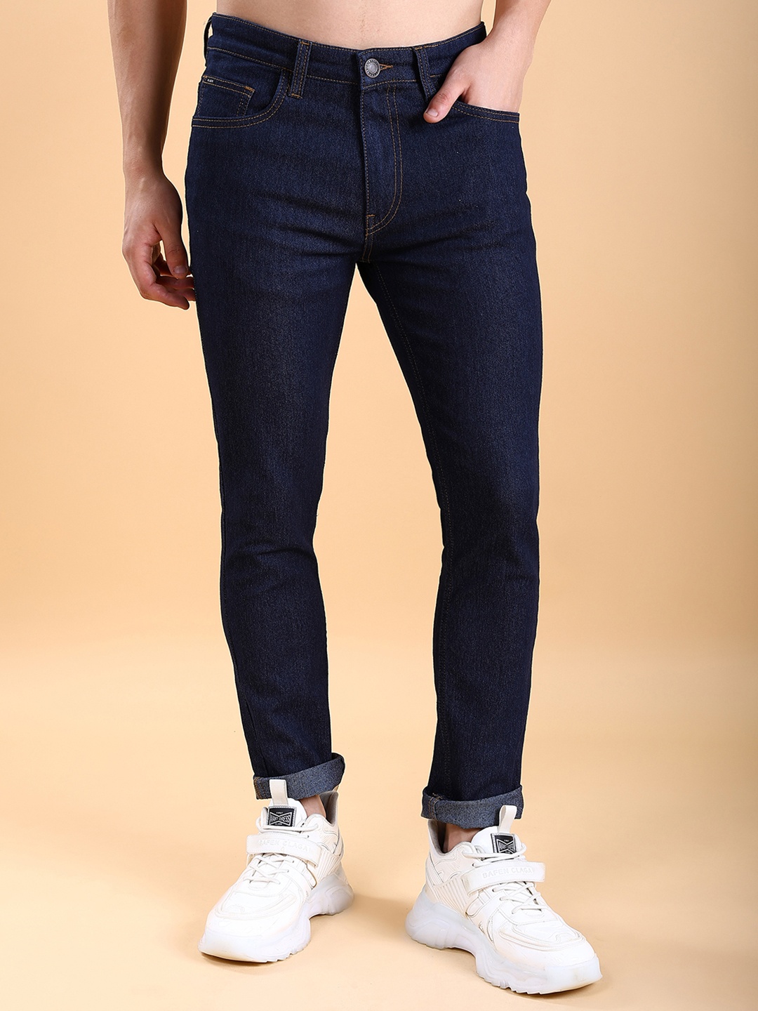 

HIGHLANDER Men Slim Fit Mid-Rise Stretchable Jeans, Blue