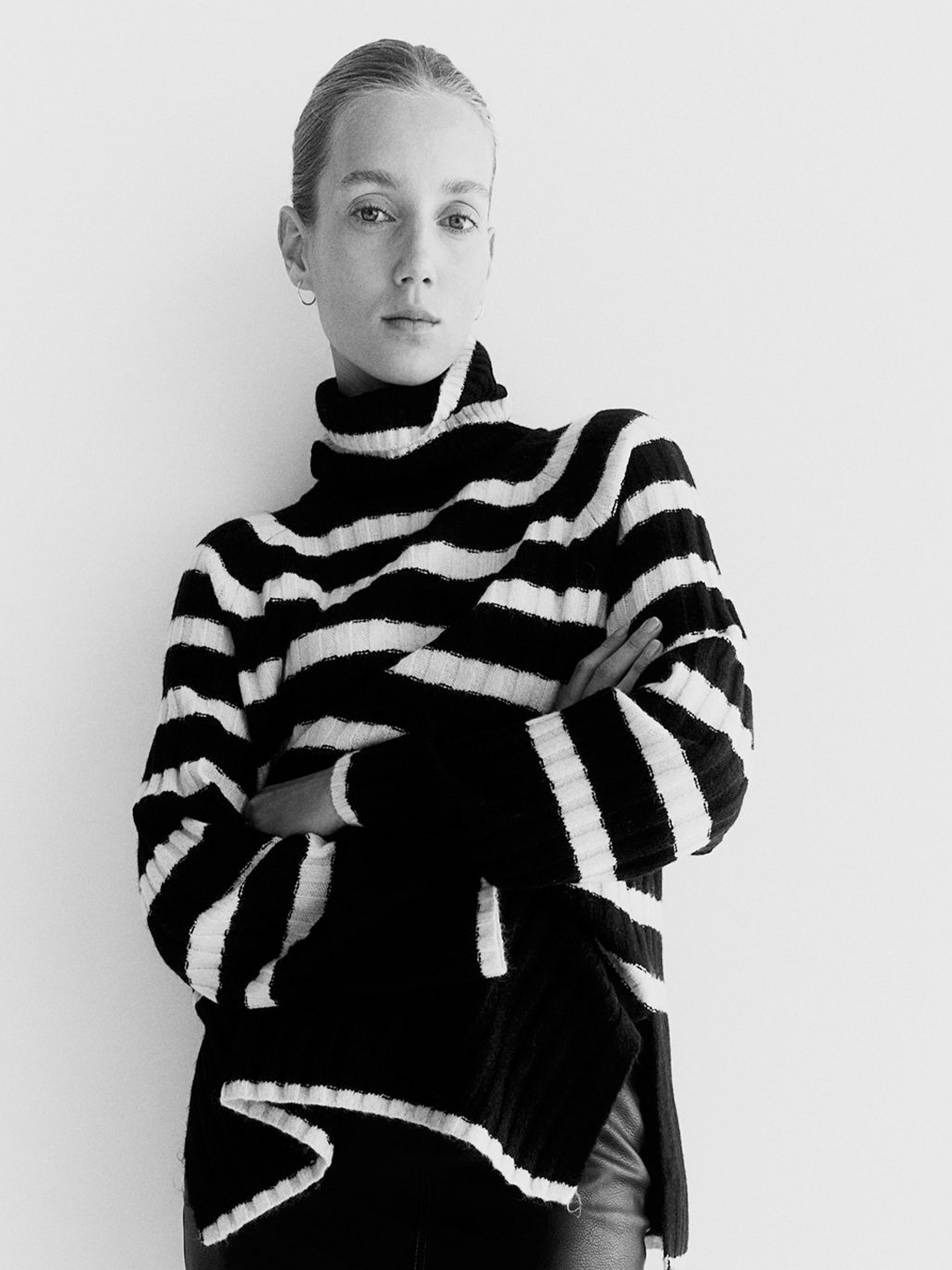 

H&M Mama Polo-Neck Jumper, Black