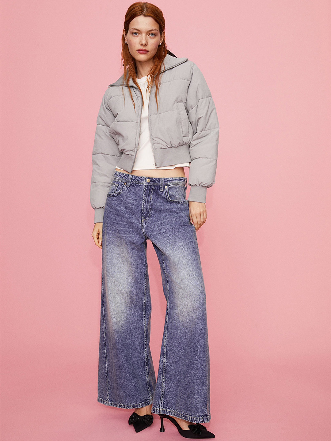 

H&M Puffer Jacket, Grey