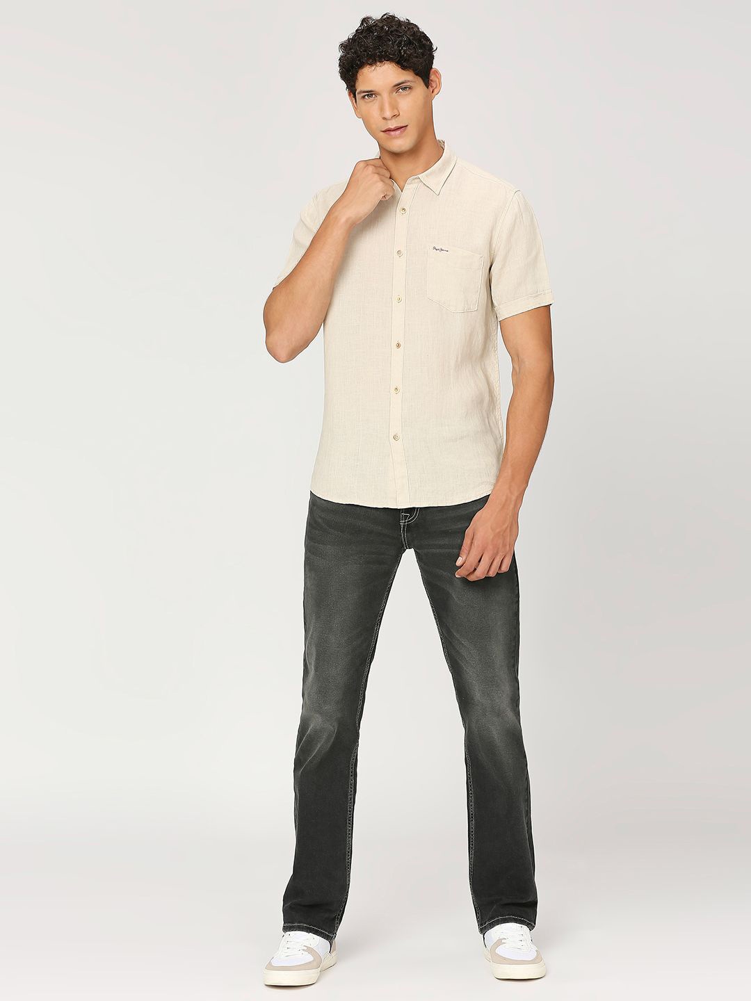 

Pepe Jeans Opaque Linen Casual Shirt, White