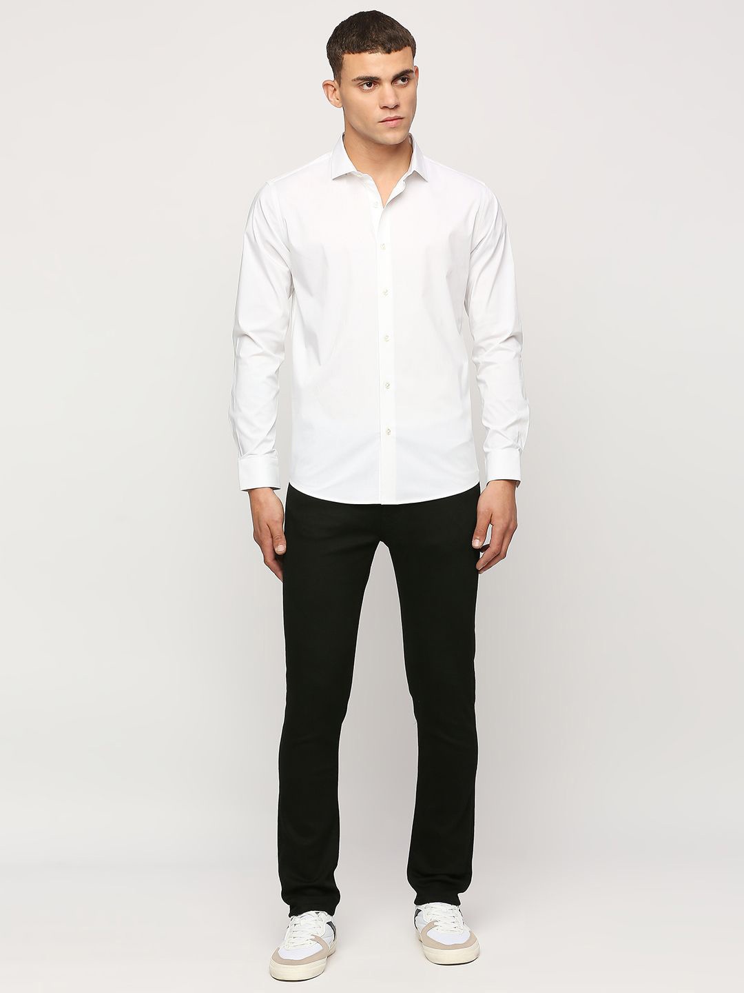 

Pepe Jeans Spread Collar Casual Shirt, White