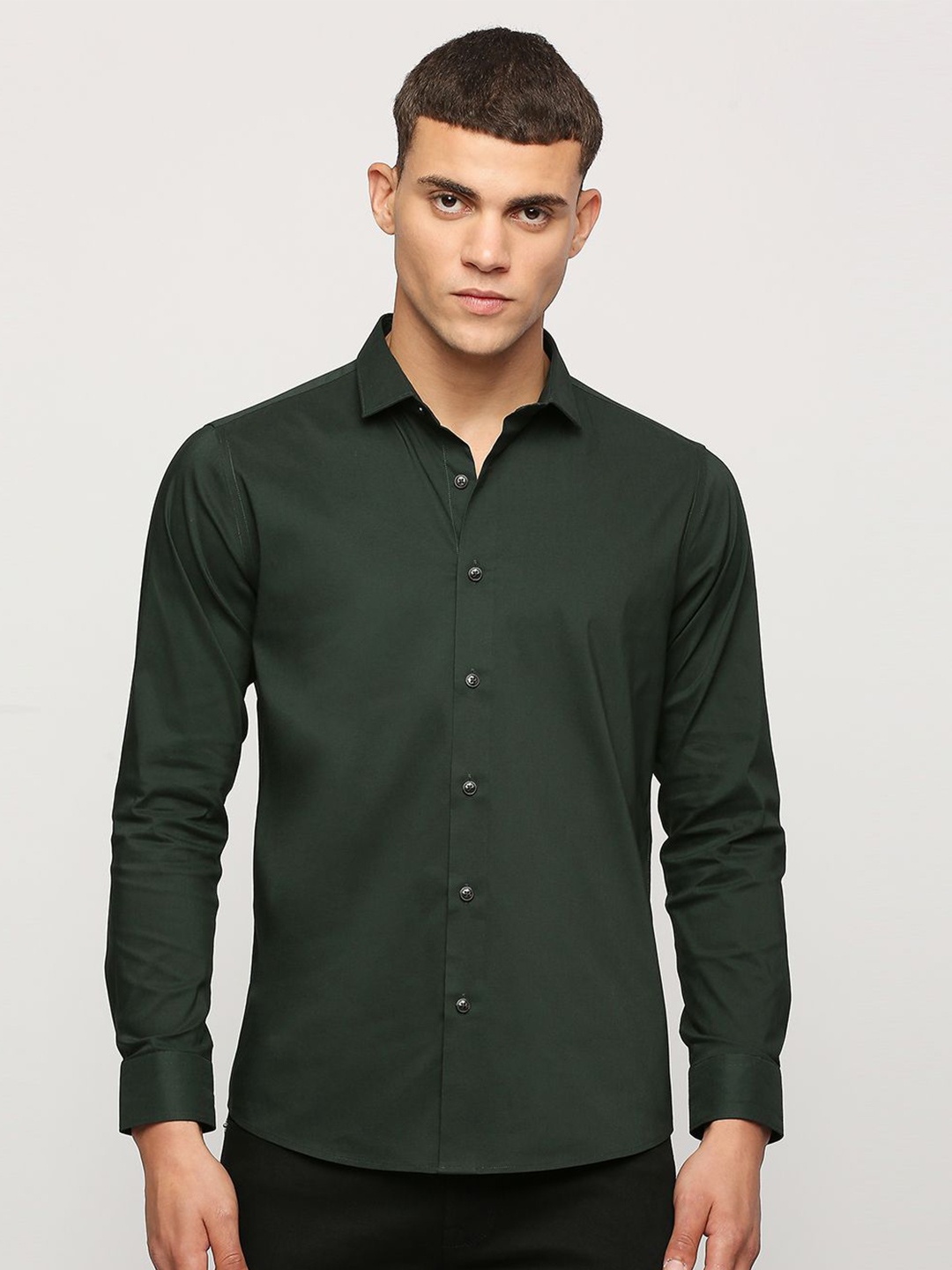 

Pepe Jeans Men Green Opaque Casual Shirt