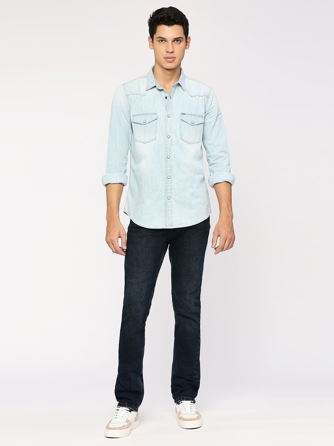 

Pepe Jeans Opaque Pure Cotton Casual Shirt, Blue