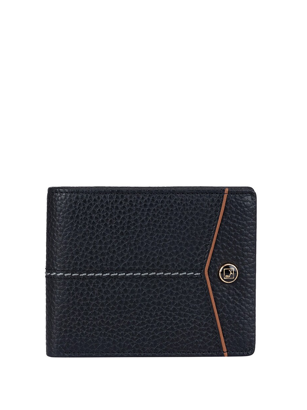 

Da Milano Textured Leather Two Fold Wallet, Blue