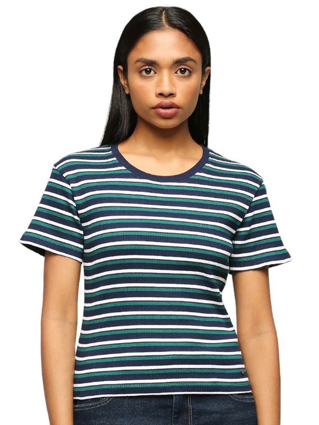 

Pepe Jeans Striped Slim Fit T-shirt, Blue