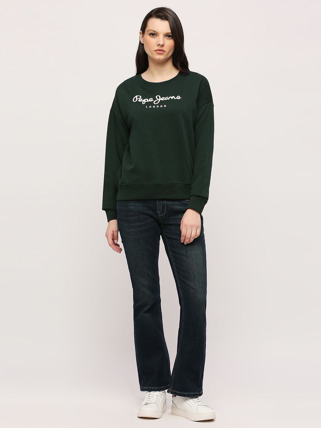 

Pepe Jeans Typography Printed Pure Cotton Sweatshirt, Green