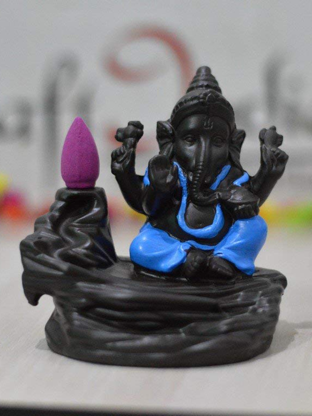 

eCraftIndia Lord Ganesha Decorative Showpiece, Black