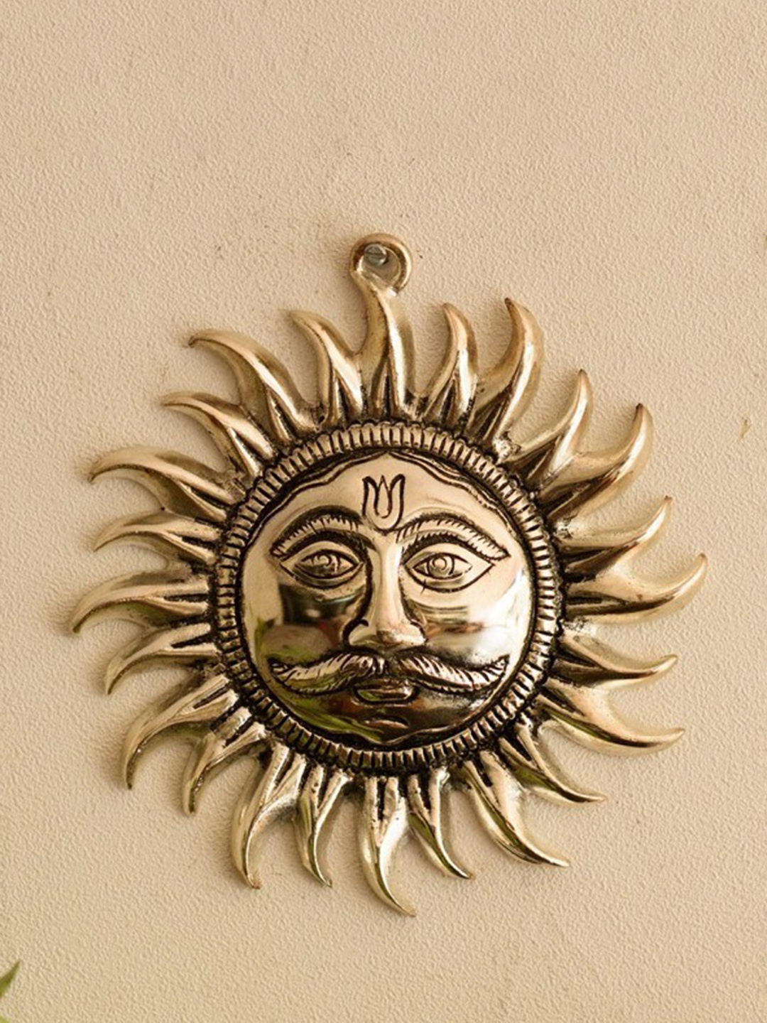 

eCraftIndia Silver Toned Sun Decorative Wall Hanging