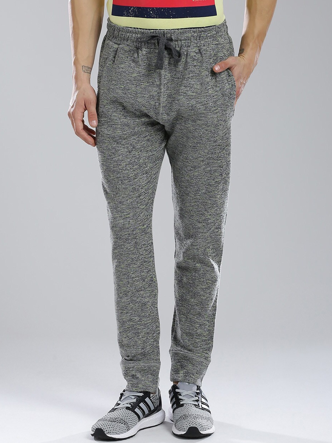 

Masculino Latino Men Cotton Mid-Rise Joggers, Grey