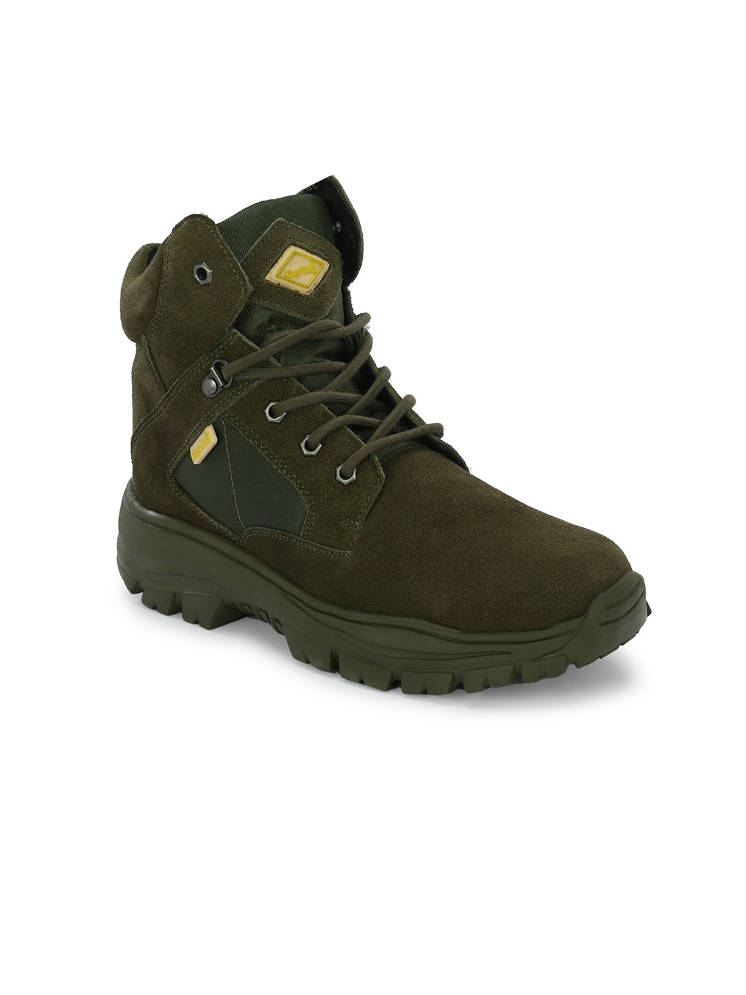 

Eego Italy Men 7.0 Military Leather Outdoor Hiking Boots, Green