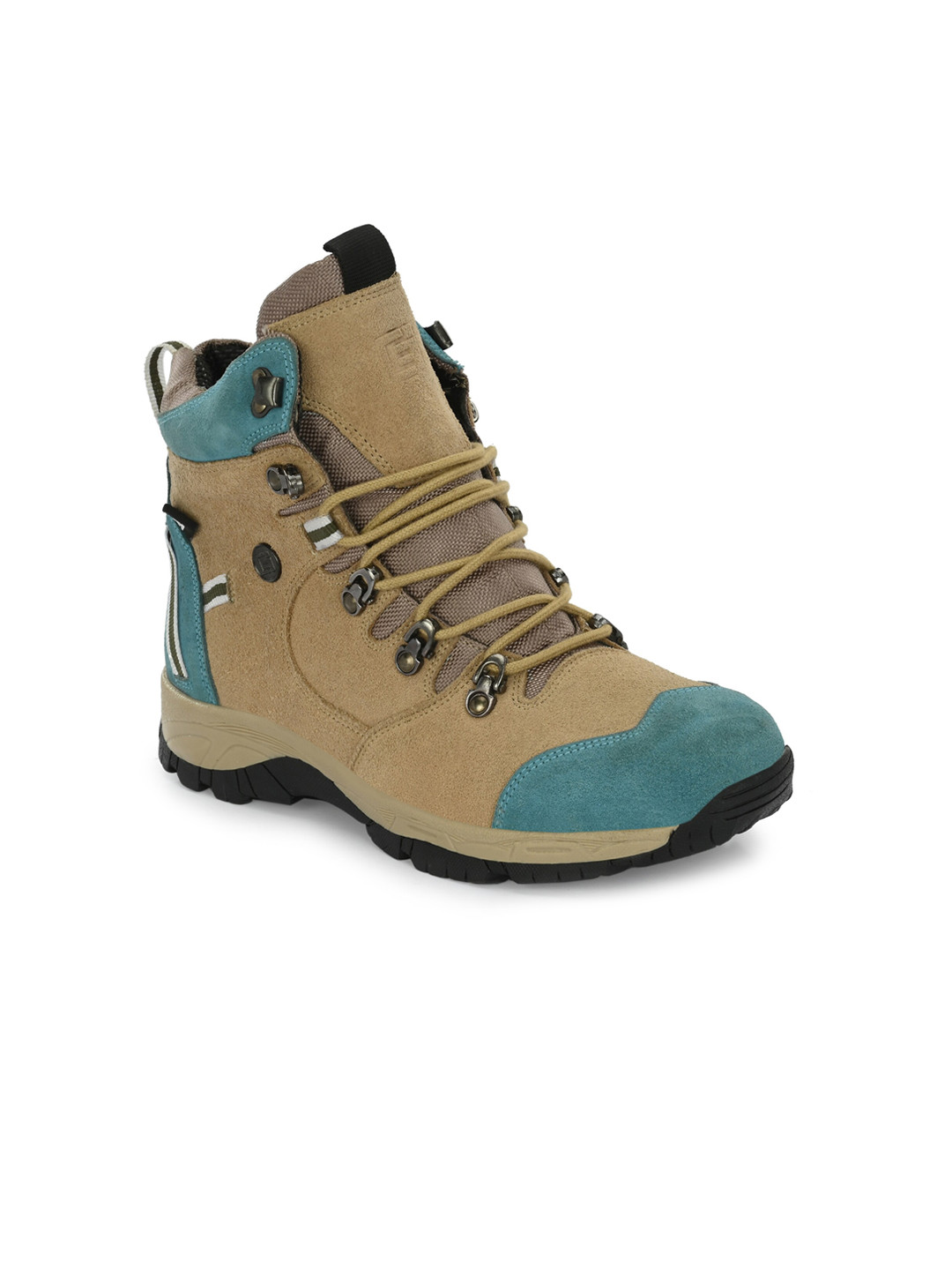 

Eego Italy Men Mid Top Leather Outdoor Hiking Boots, Beige