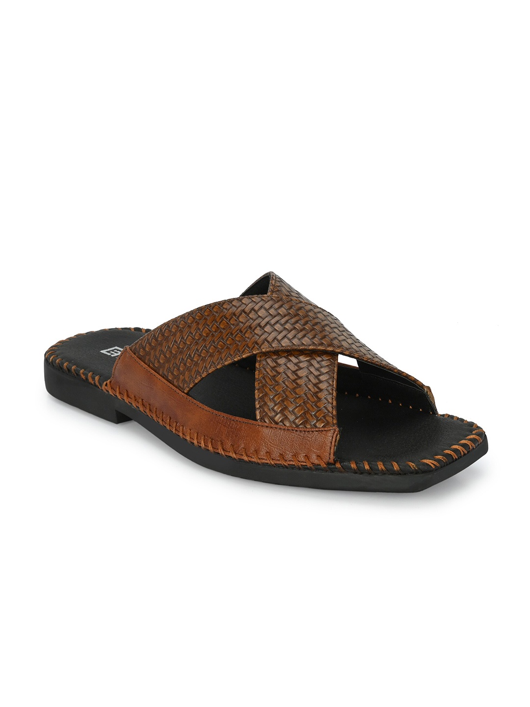 

Eego Italy Men Textured Comfort Sandals, Tan