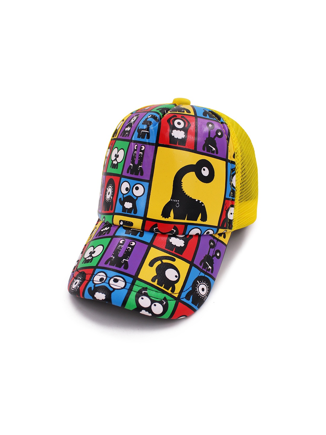 

JENNA Kids Printed Baseball Cap, Yellow