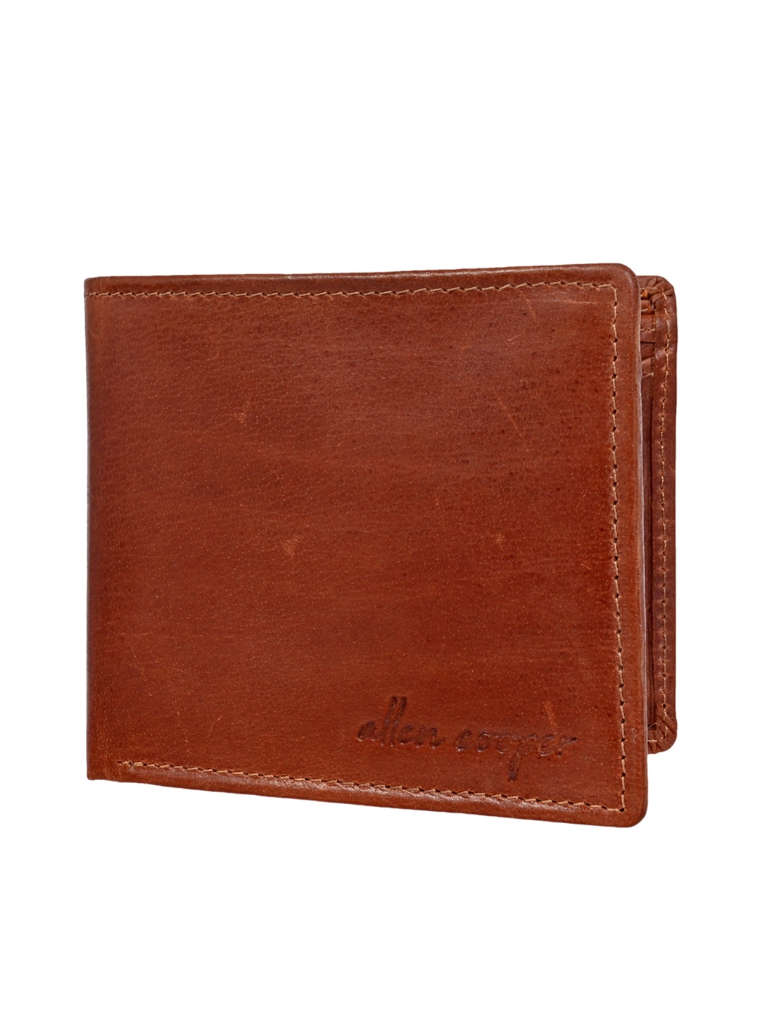 

Allen Cooper Leather Two Fold Wallet, Brown