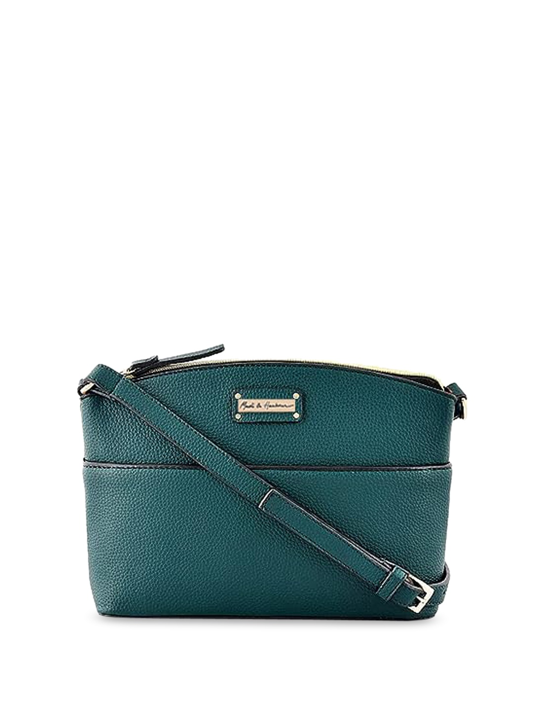 

Mast & Harbour Textured Structured Sling Bag, Green