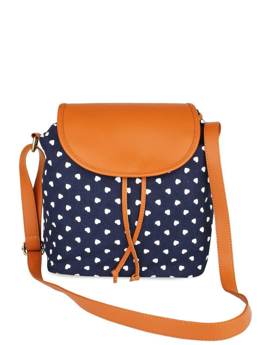 

Anouk Blue & Tan Conversational Printed Oversized Structured Shoulder Bag