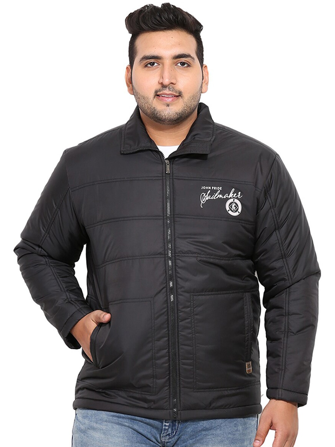 

John Pride Plus Size Padded Jacket, Black