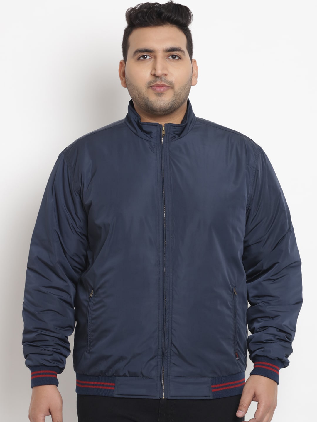 

John Pride Plus Size Puffer Jacket, Navy blue