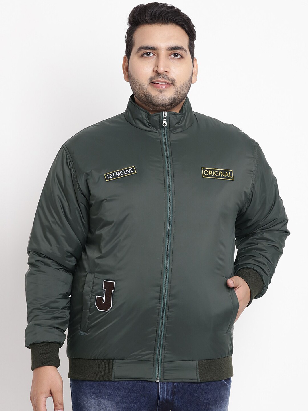 

John Pride Plus Size Puffer Jacket, Olive