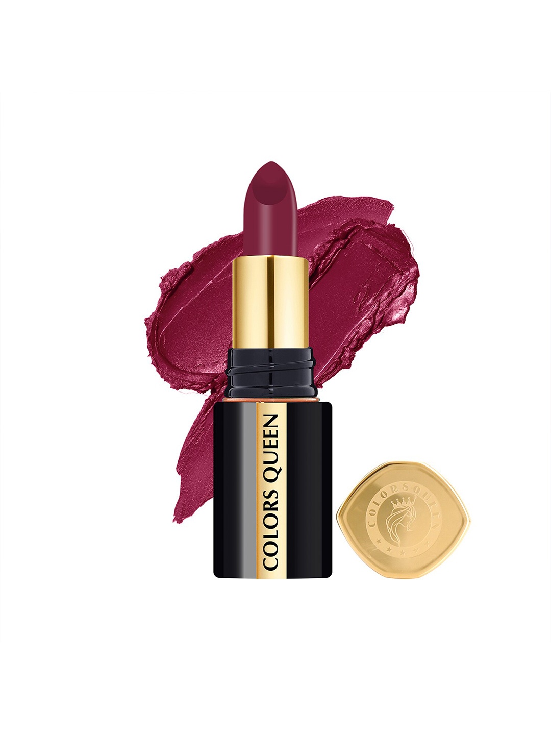 Colors Queen Luxury Matte Non Transfer Bullet Lipstick 4g - Cranberry 07, Maroon