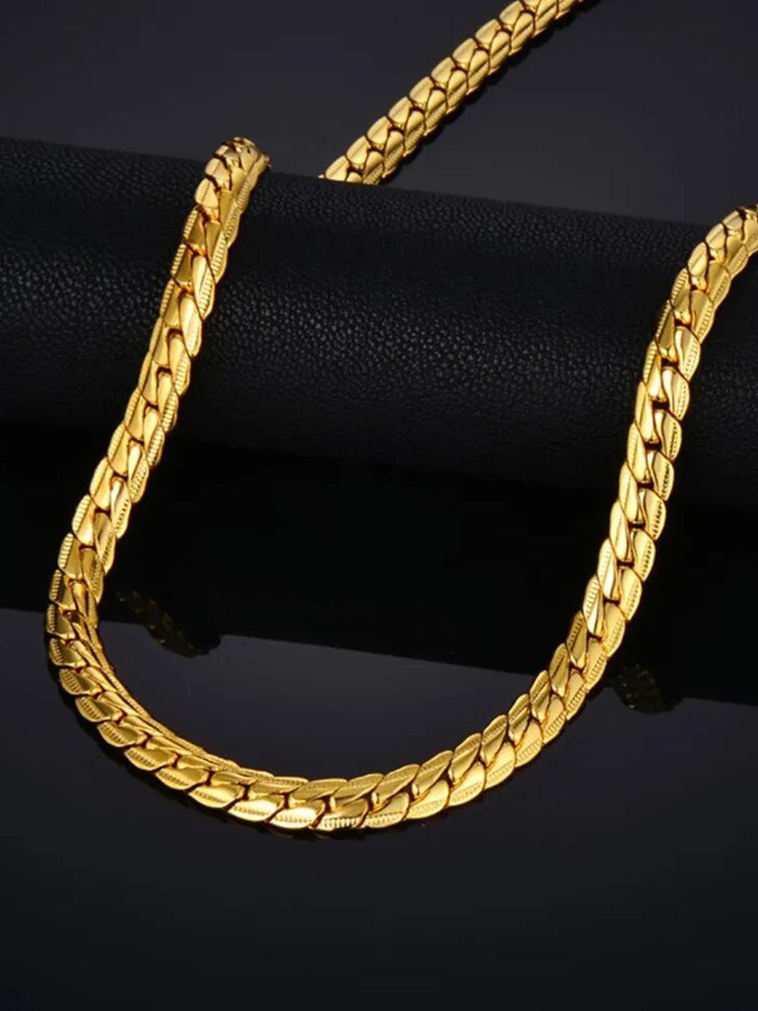 

VIEN Unisex Stainless Steel Gold Plated Chain