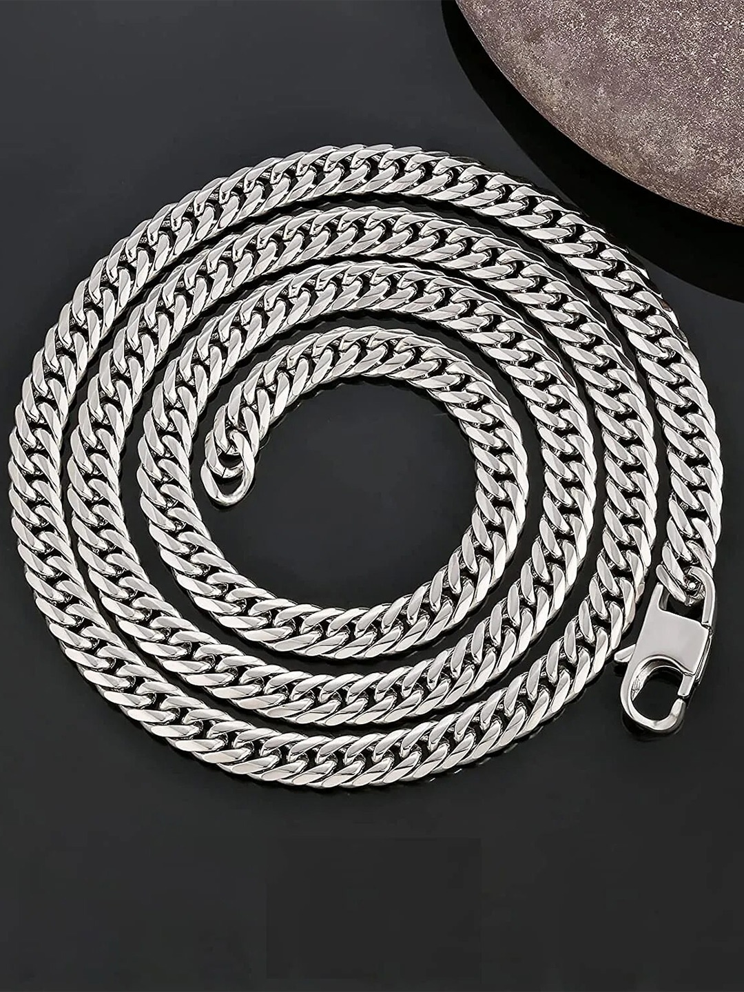 

VIEN Unisex Silver Plated Stainless Steel Chain