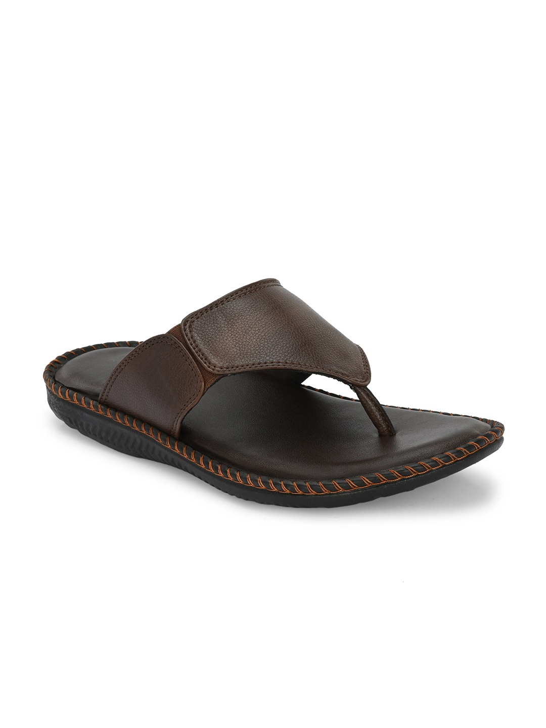 

Azzaro Black Men Textured Comfort Sandals, Brown