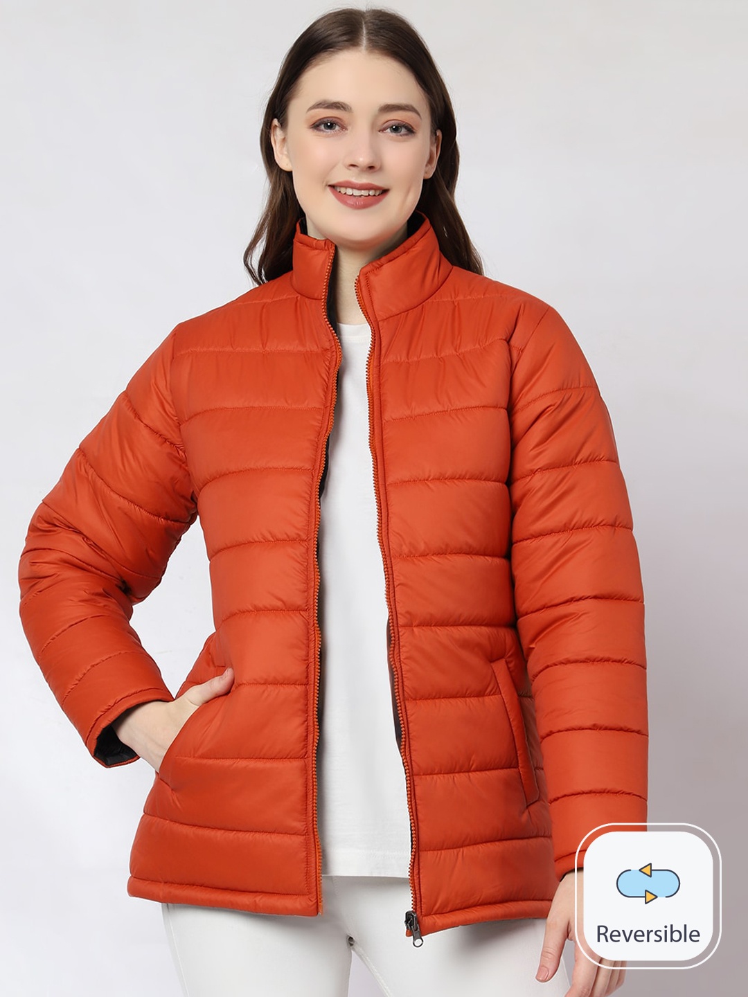 

CL SPORT Reversible Puffer Jacket, Rust