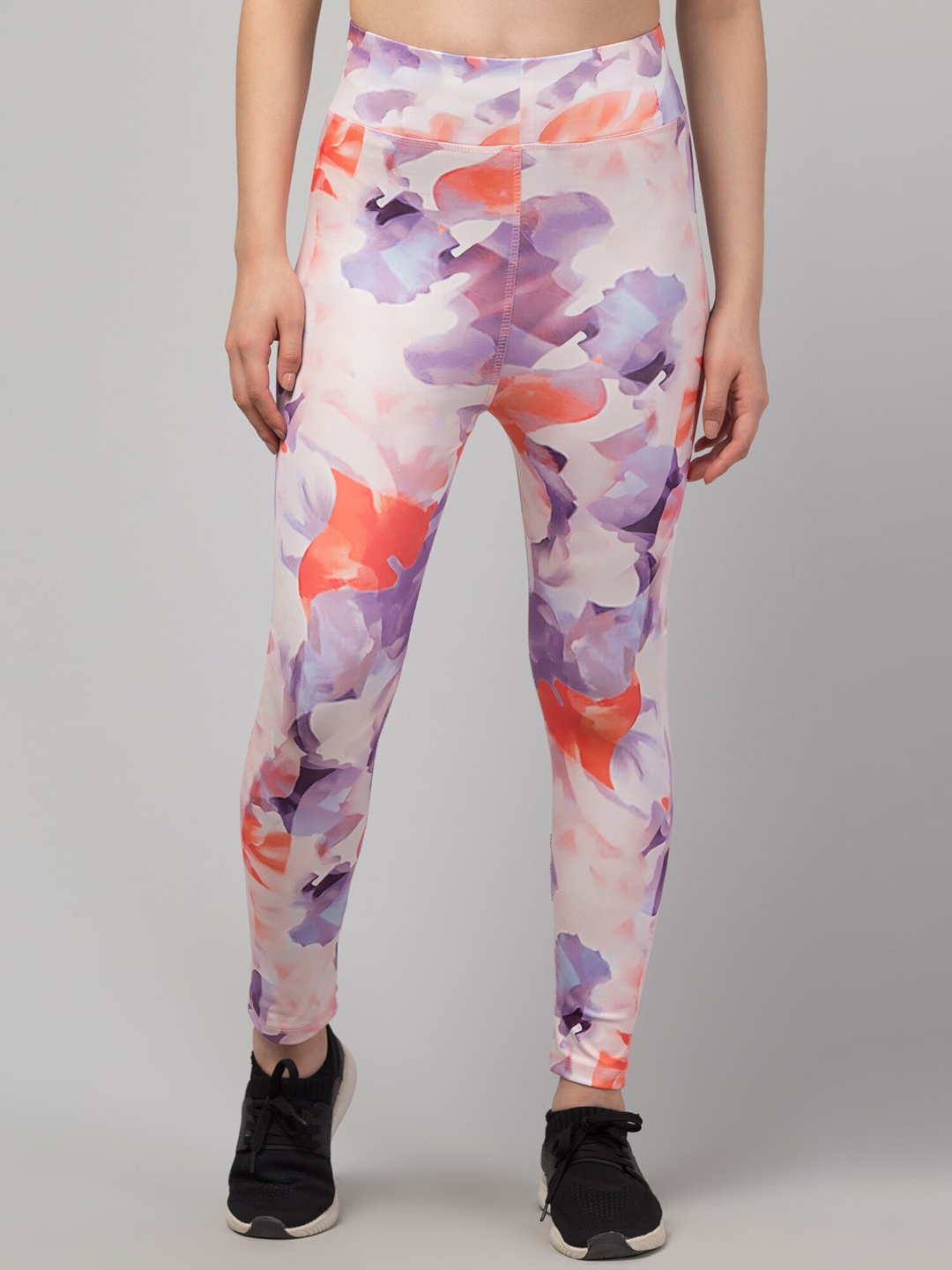 

Apraa & Parma Women Printed Rapid-Dry Sports Tights, Purple