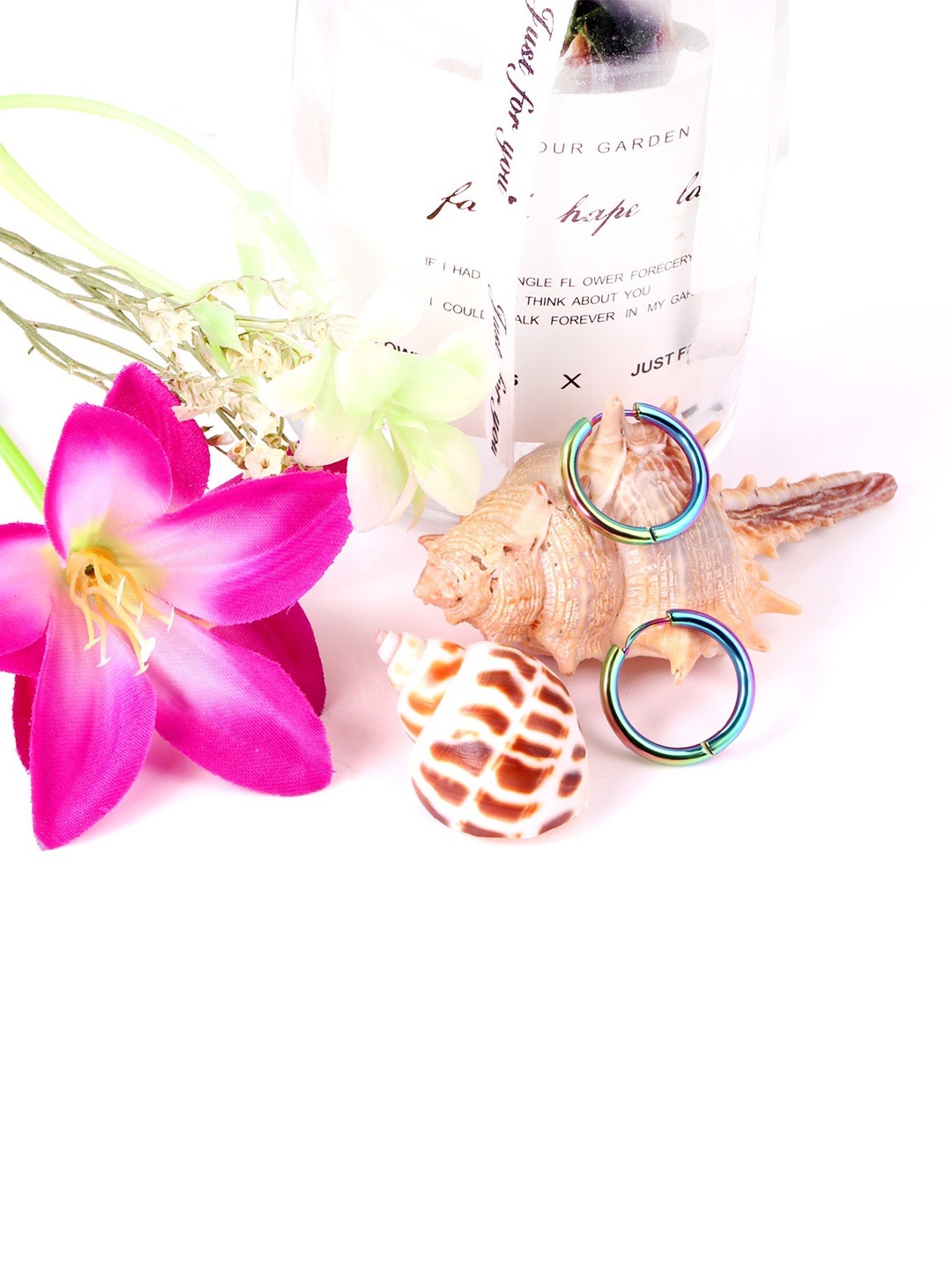 

VIEN Set of 5 Assorted Circular Hoop Earrings