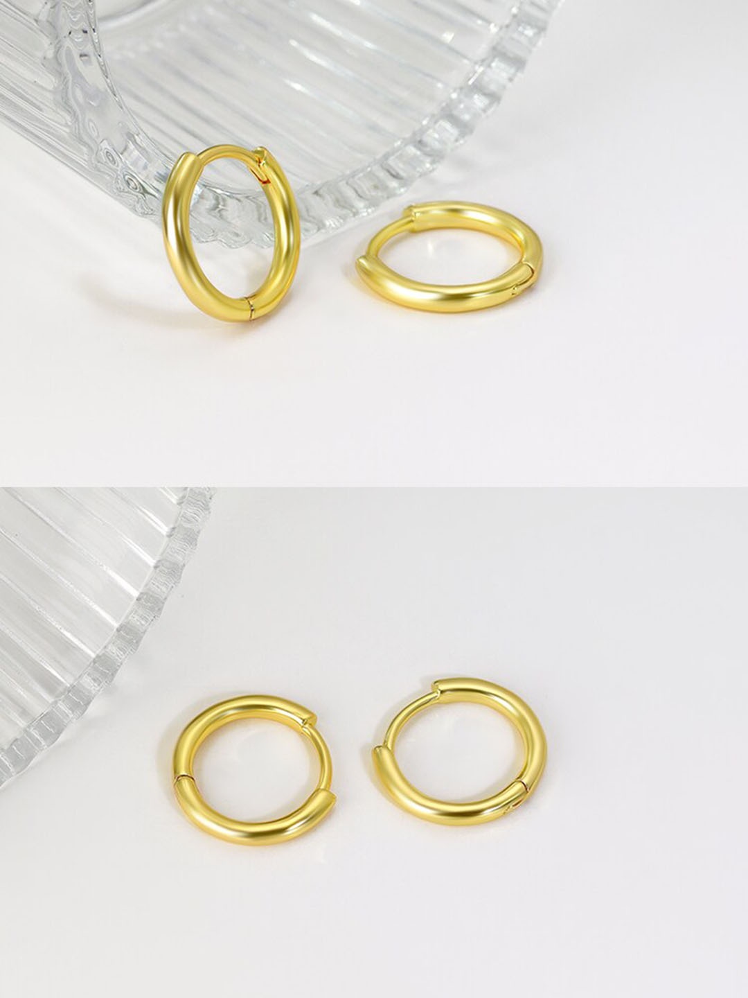 VIEN Set Of 2 Assorted Circular Hoop Earrings