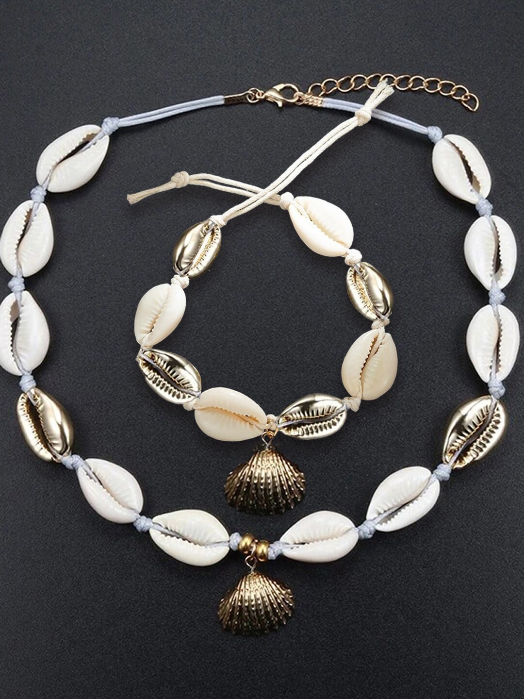

OOMPH Gold-Plated Necklace & Anklet Set
