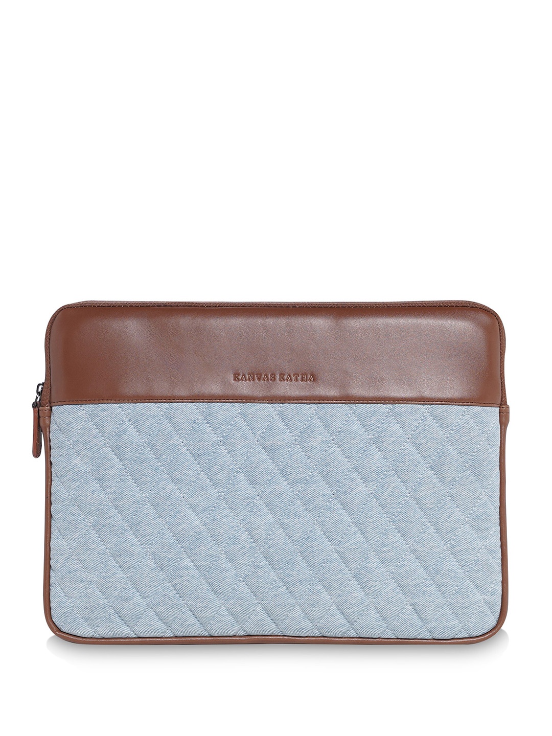 

Kanvas Katha Unisex Textured Laptop Sleeve Up to 14 inch, Tan