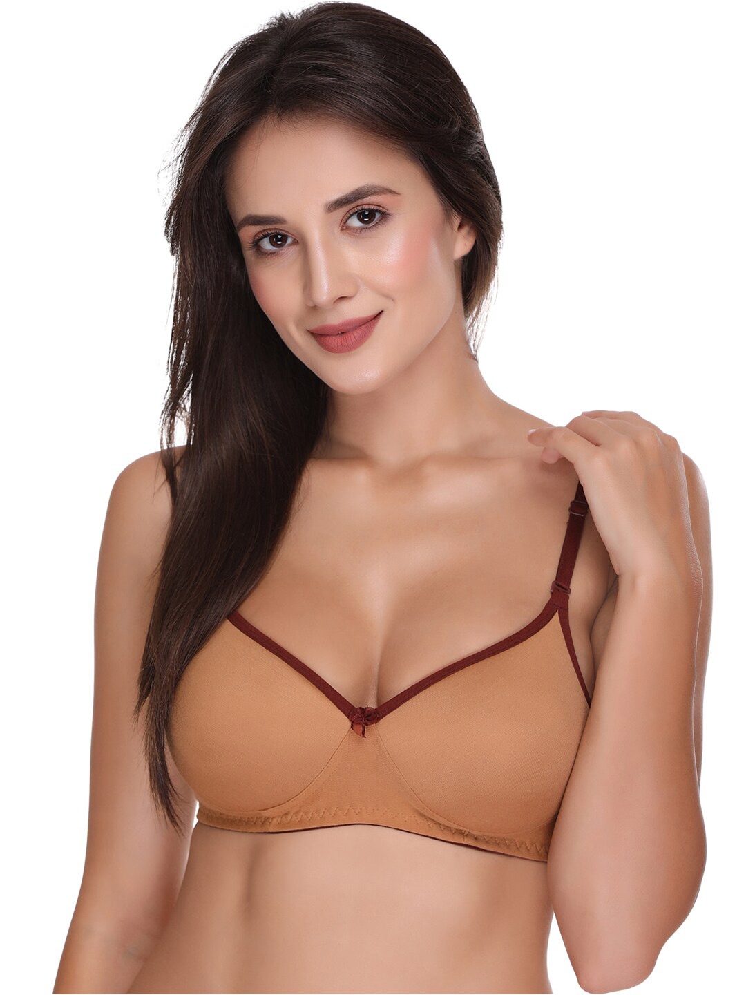 

SONA Medium Coverage All Day Comfort Cotton T-Shirt Bra, Beige