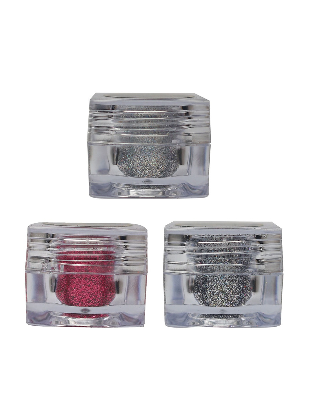 

Veoni BELLE Set of 3 Holographic Ultra Fine Iridescent Laser Glitter Eyeshadow - 5 g each, Pink