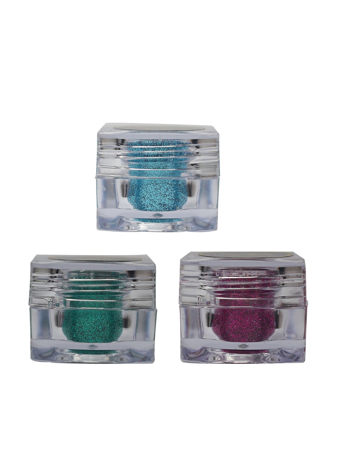 

Veoni BELLE Set of 3 Holographic Ultra Fine Iridescent Laser Glitter Eyeshadow - 5 g each, Blue