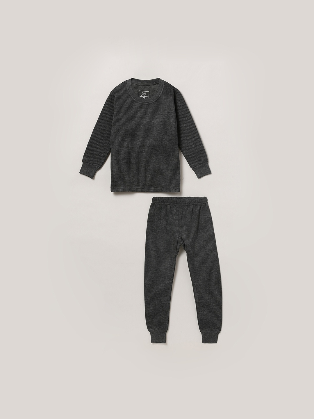 

The Boo Boo Club Kids Striped Thermal Set, Black