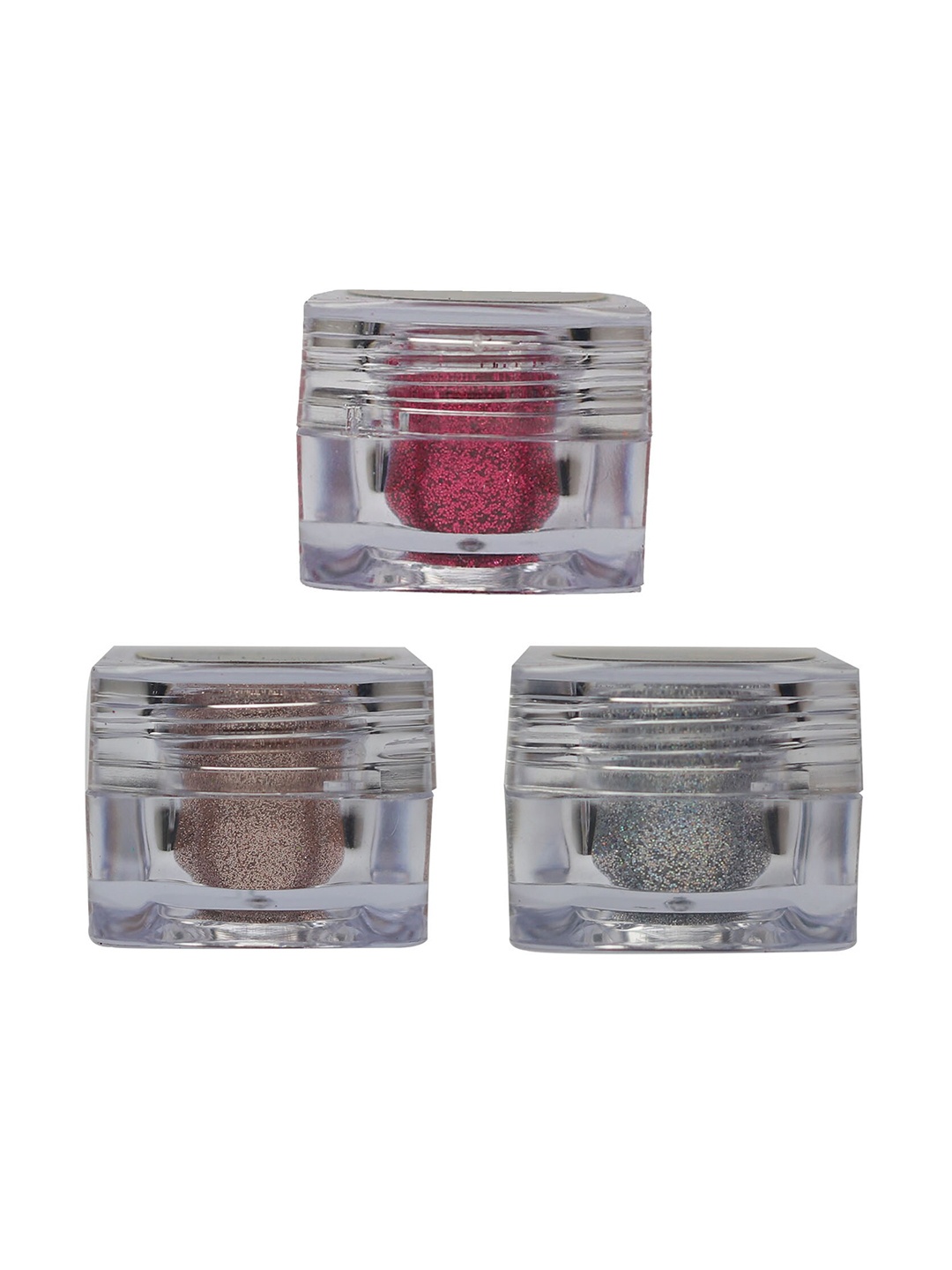 

Veoni BELLE Set of 3 Holographic Ultra Fine Iridescent Laser Glitter Eyeshadow - 5 g each, Pink