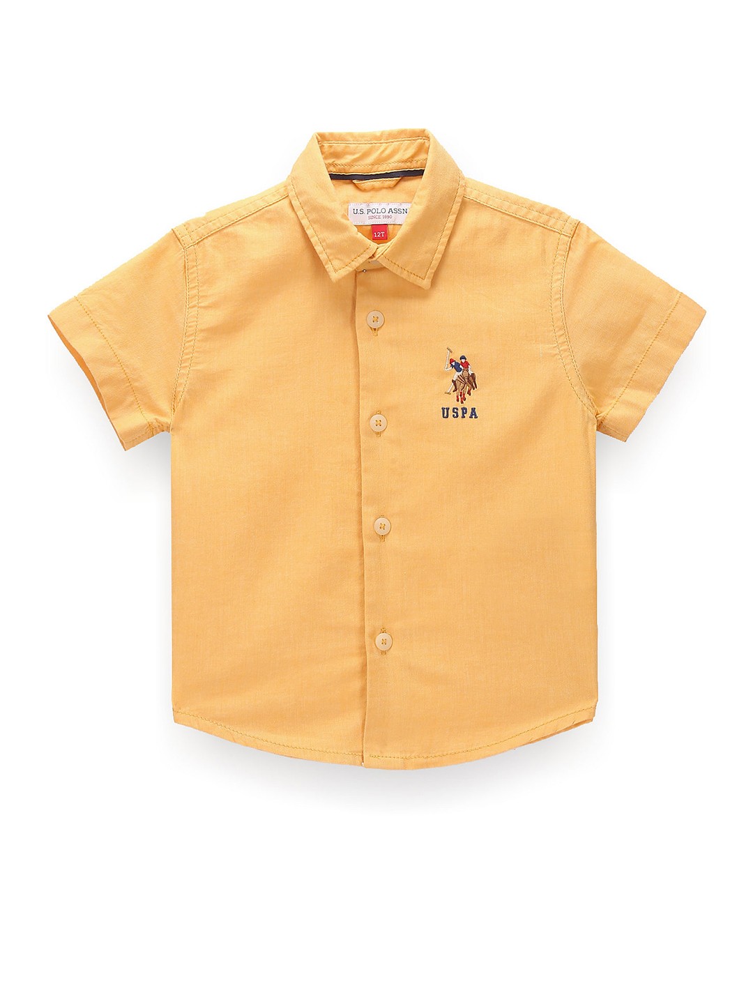 

U.S. Polo Assn. Kids Boys Classic Twill Pure Cotton Casual Shirt, Yellow