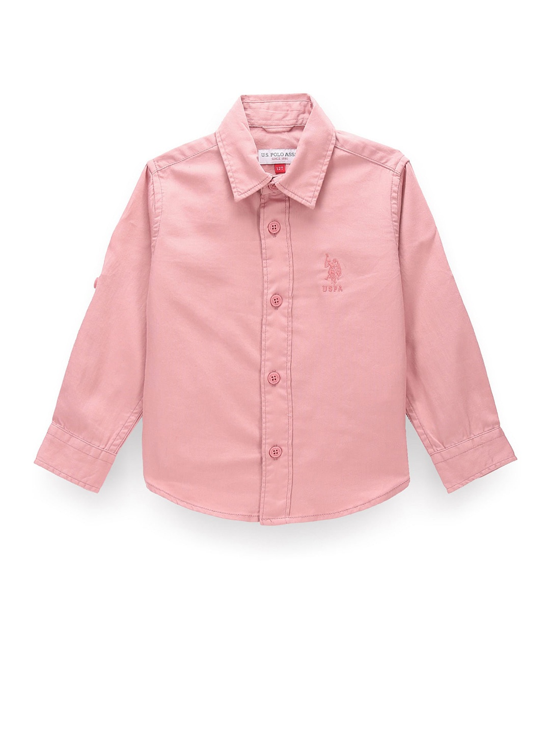 

U.S. Polo Assn. Kids Boys Classic Pure Cotton Casual Shirt, Pink