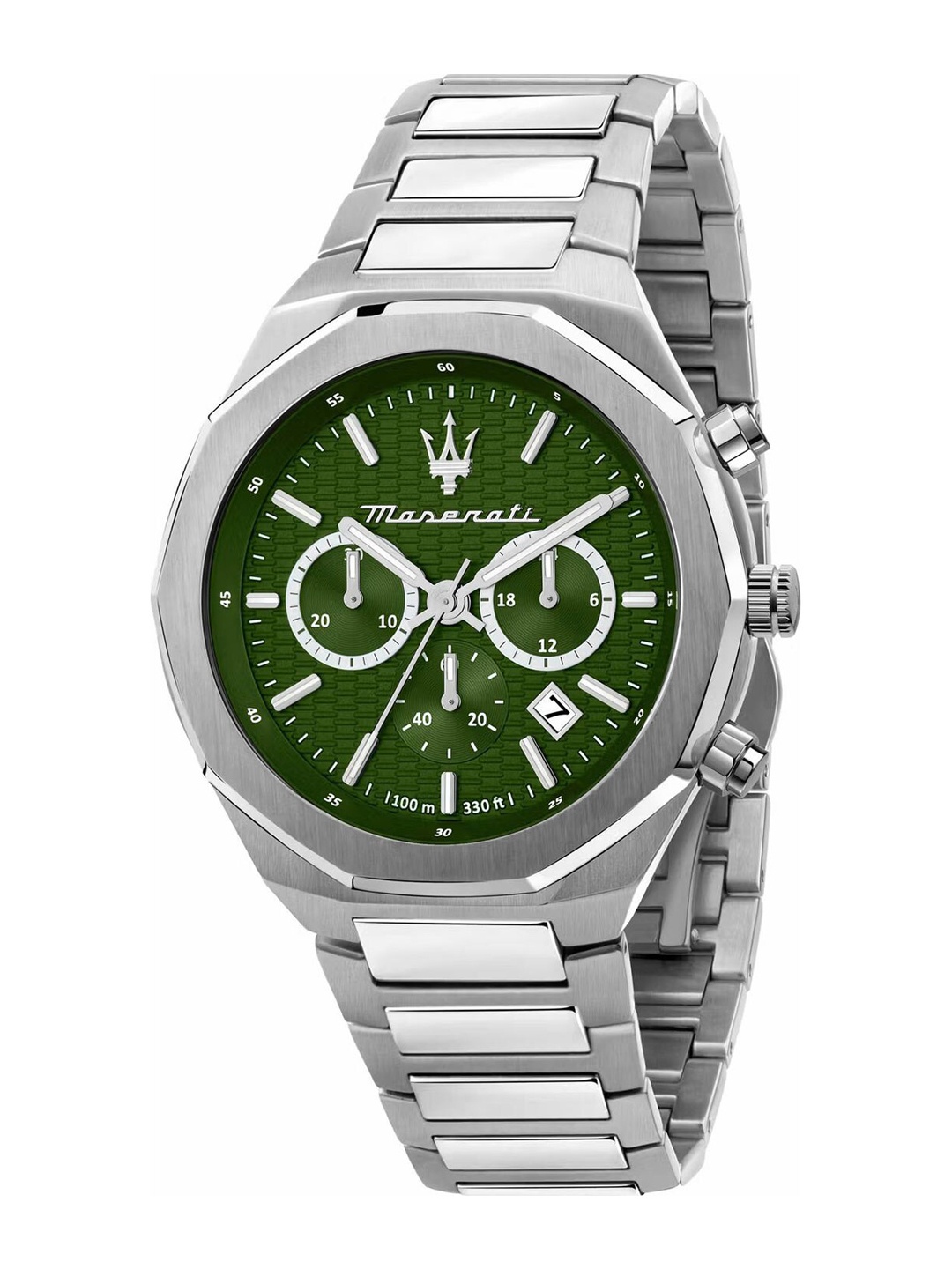 

Maserati Men Dial & Stainless Steel Bracelet Style Straps Analogue Watch R8873642011, Green