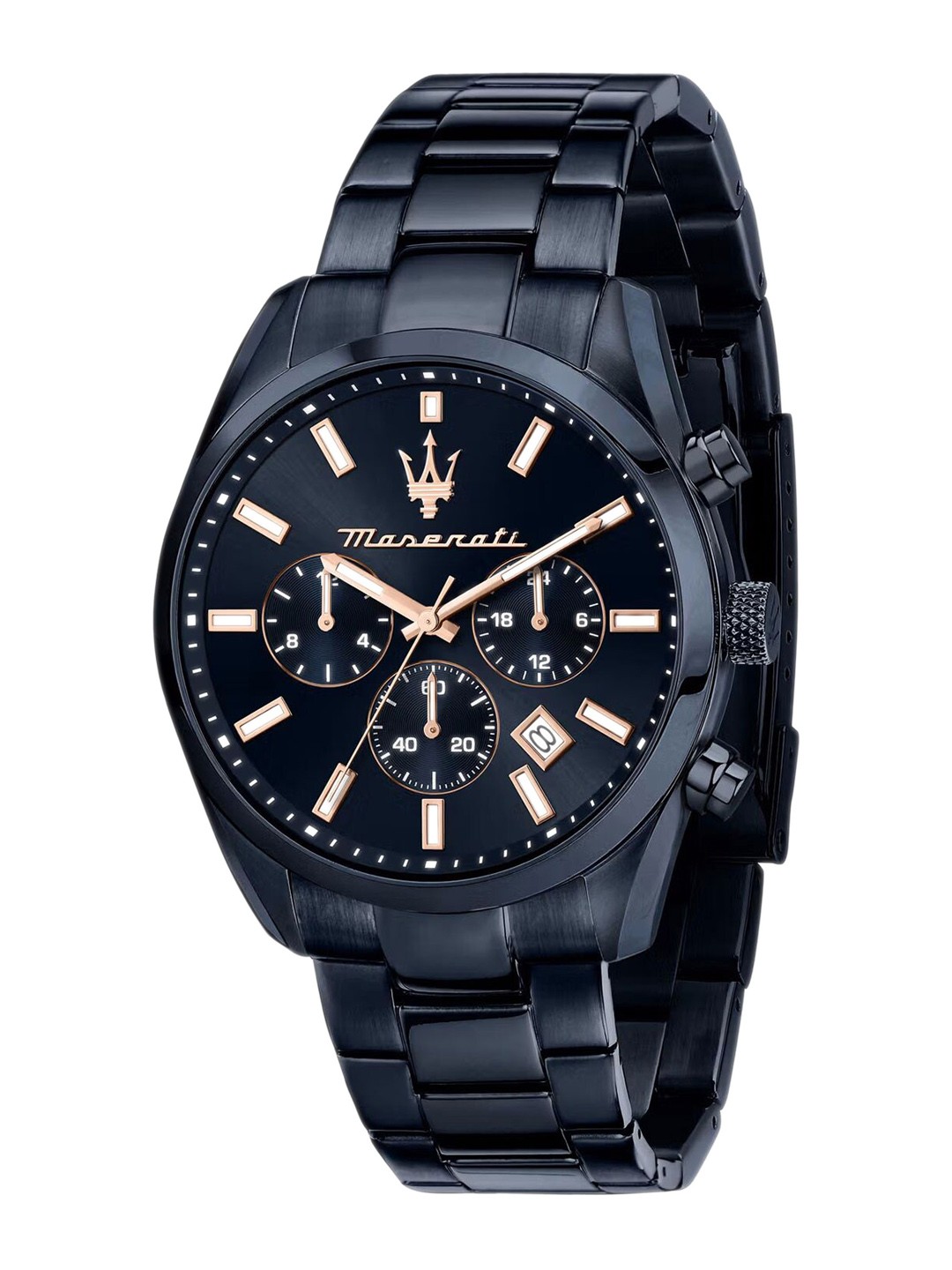 

Maserati Men Water Resistance Stainless Steel Chronograph Analogue Watch R8873626003, Blue
