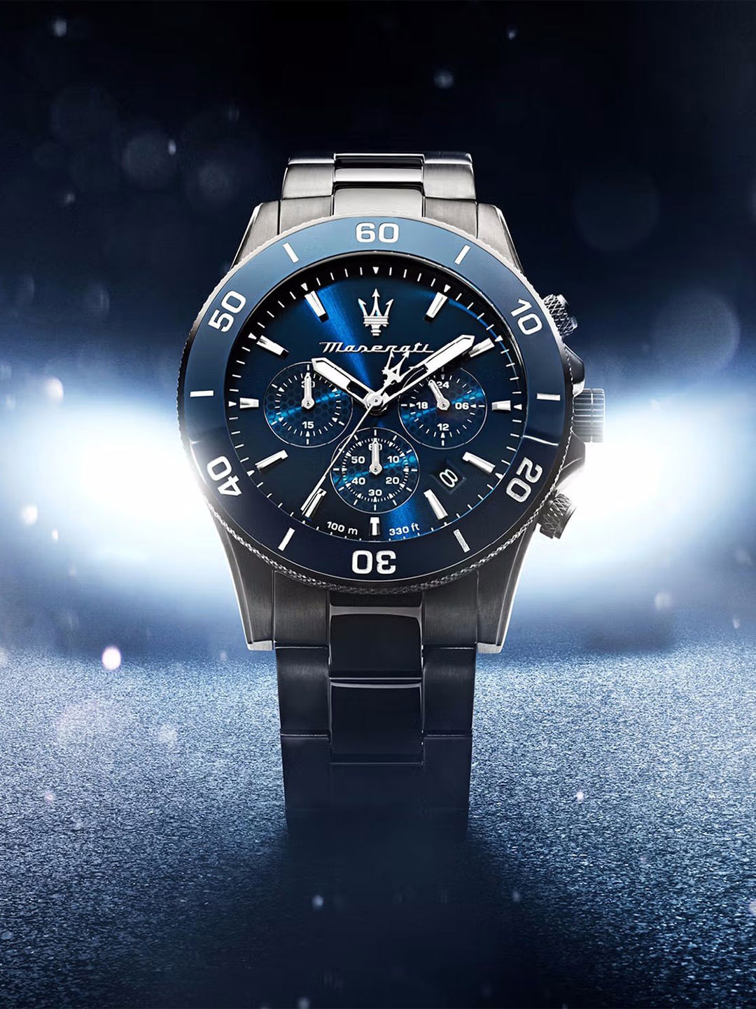 

Maserati Men Water Resistance Stainless Steel Chronograph Analogue Watch R8873600005, Blue