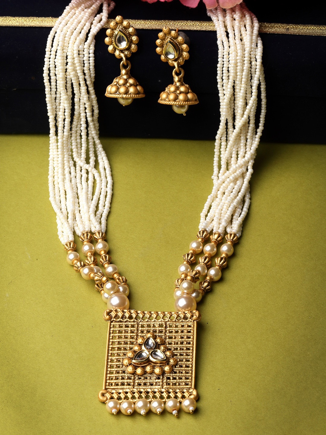 

ADIVA Gold Plated Jewellery Set