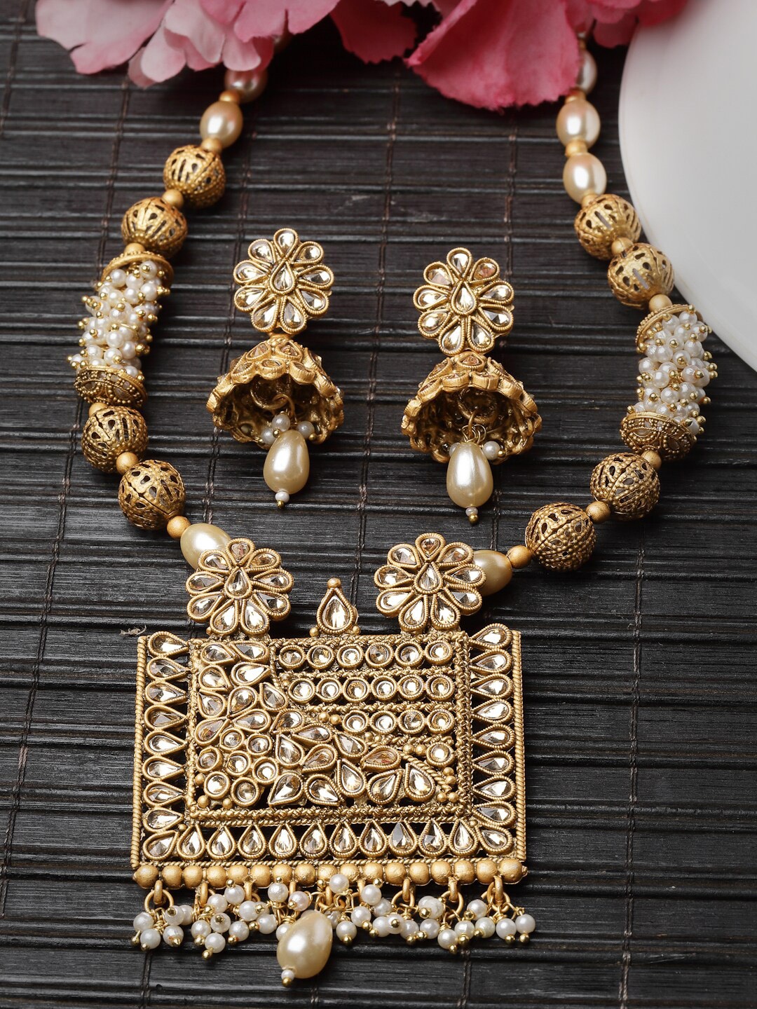 

ADIVA Gold Plated Jewellery Set