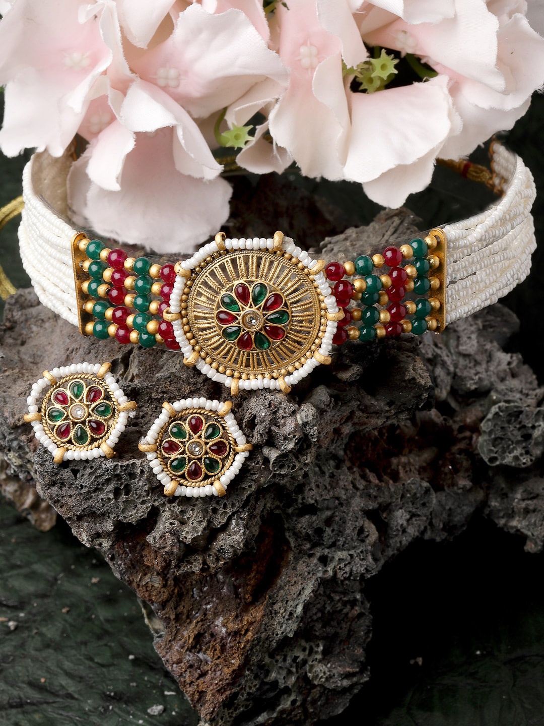 

ADIVA Gold-Plated Jewellery Set